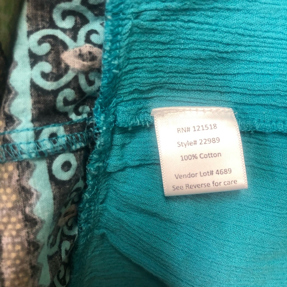 National dress cotton crinkle southwestern print boho PXL - Picture 8 of 10